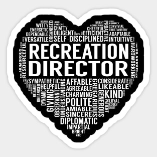 Recreation Director Heart Sticker